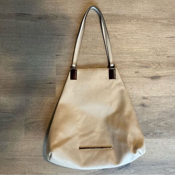 Steve Madden Light Grey Cream Shoulder Satchel EUC